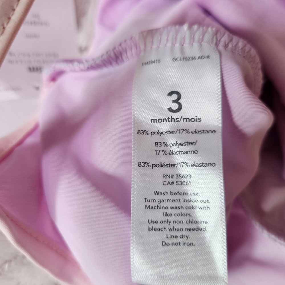 Carter's Pastel Ruffle Swimsuit - Picture 8 of 9